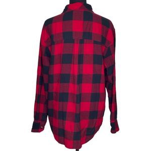 Field & Stream Buffalo Check Plaid Button Down Long Sleeve Shirt Red Size MD